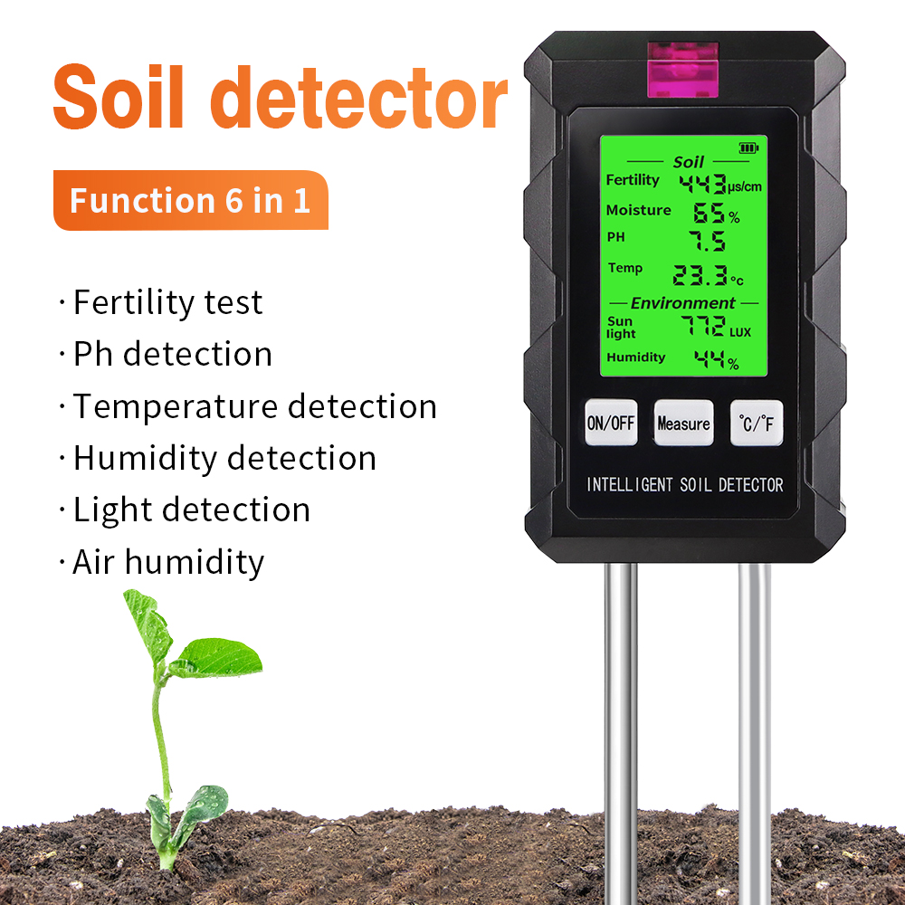 Ph Meter Digital Water Tester - 6 em 1 testador digital de