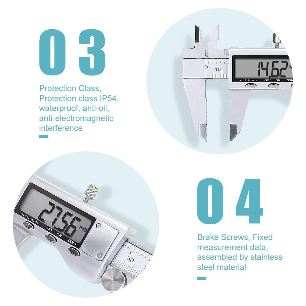 Paquímetro Vernier Digital Ele - Digital Caliper 150Mm Stainless Steel avaliação e preço